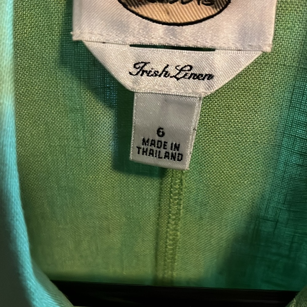 Talbots Size 6 Two Linen Blouses With Front Pocke… - image 4